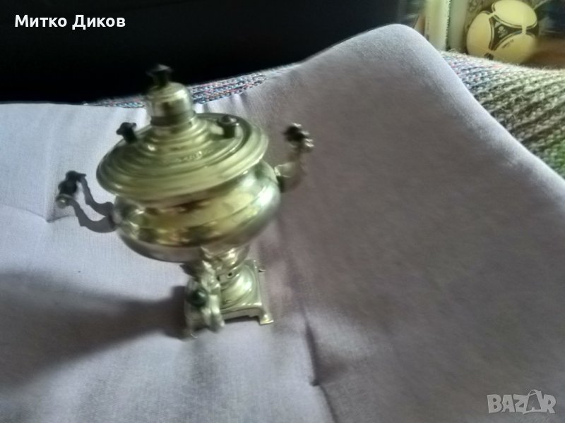 Самовар 1970г СССР декоративен миниатюрен за украса, снимка 1