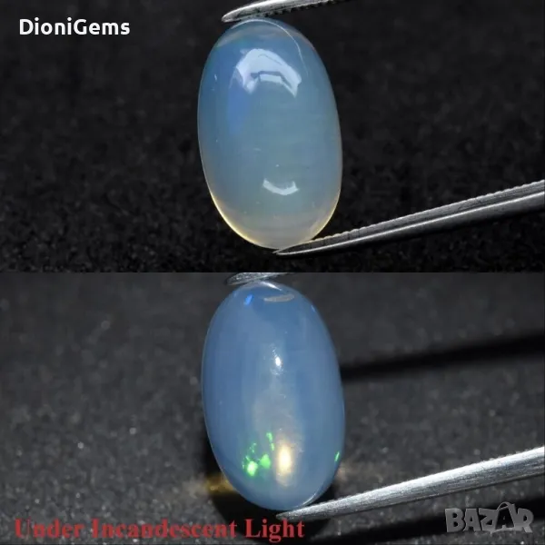 ✨ 2.63-каратов Натурален Кристален Опал – Овален Кабошон, Етиопия | Магична Игра на Цветове ✨, снимка 1