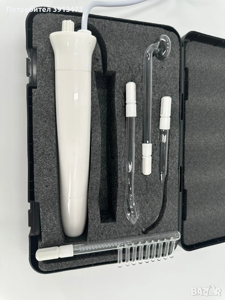 Високочестотен уред за лице с 6 неонови и аргонови пръчици Укрепва кожата, снимка 1