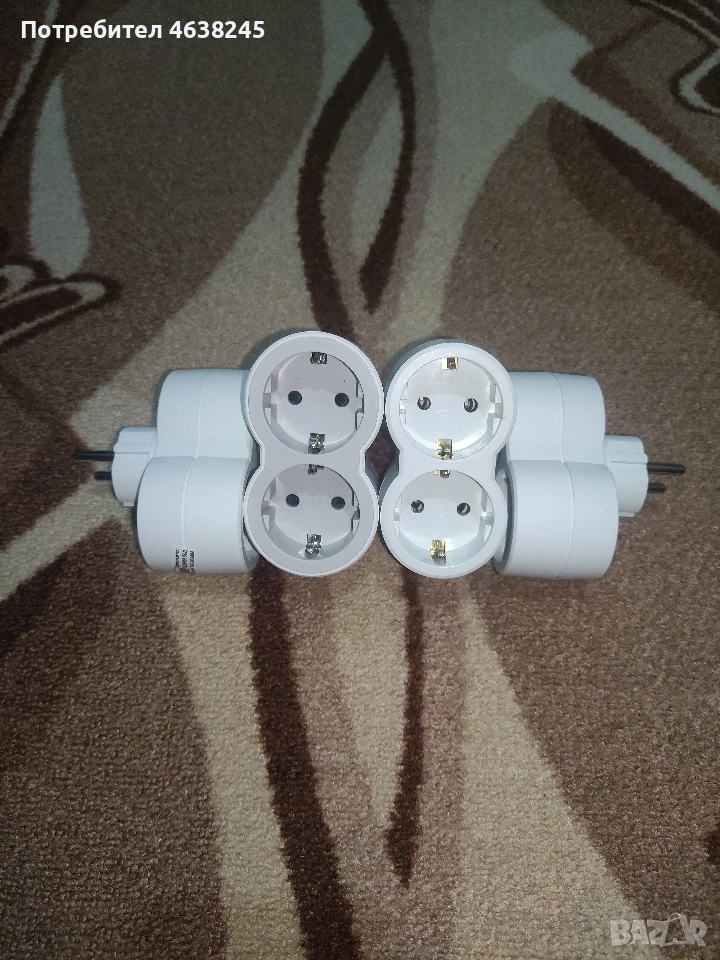 разклонител за контакти ( 4 броя ), снимка 1