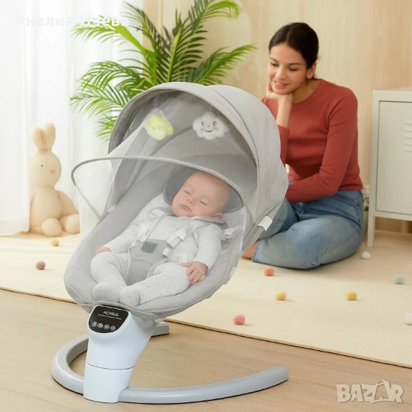 Бебешки шезлонг Zizito Aspen, вибриращ , снимка 1