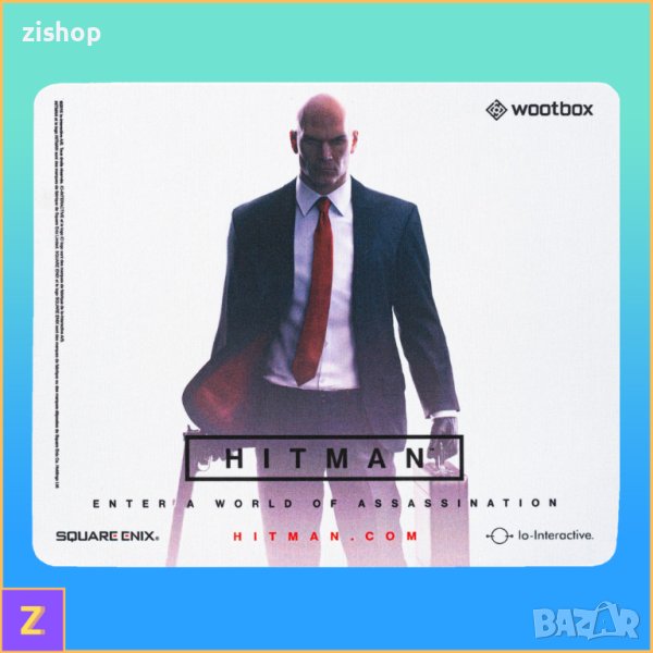 Mouse Pad: Heathside Hitman (Square Enix) | Подложка за мишка: Heathside Hitman (Скуеър Еникс), снимка 1
