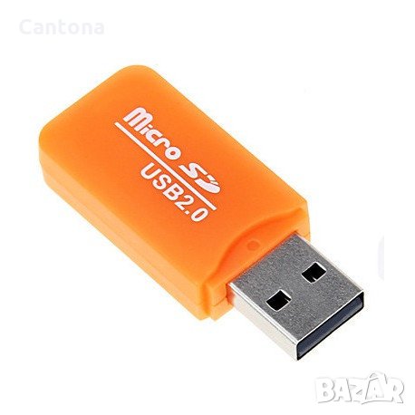 Card reader/Четец за карти  Micro SD SDHC - USB 2.0, снимка 1