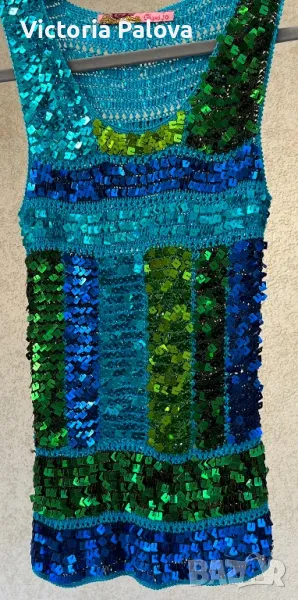 Красив бляскав топ за парти, снимка 1