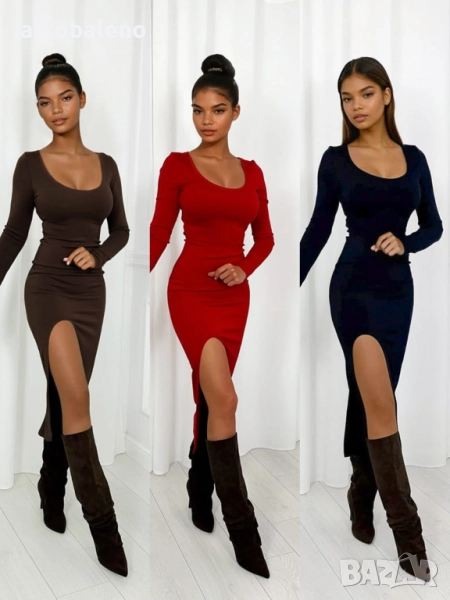 Дамска миди рокля Sophie, 3цвята , снимка 1