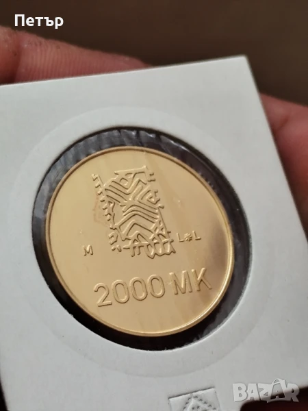 2000 златни марки Финландия(Suomi) със сертификат , снимка 1