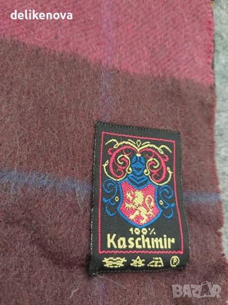 Кашмир 100% Kaschmir. Мъжки шал, снимка 1