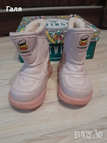 Топли розови детски ботушки №25, снимка 4 - Детски боти и ботуши - 52682725