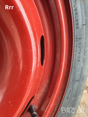 Резервна джанта с гума 195 65 15 4х108 чисто нова, снимка 3 - Гуми и джанти - 52638600