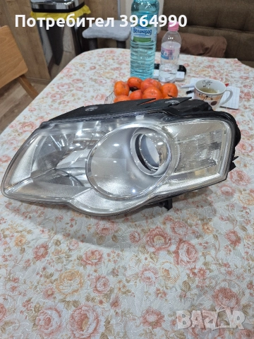 Кристален Оригинален ляв фар HELLA за Пасат В6 
