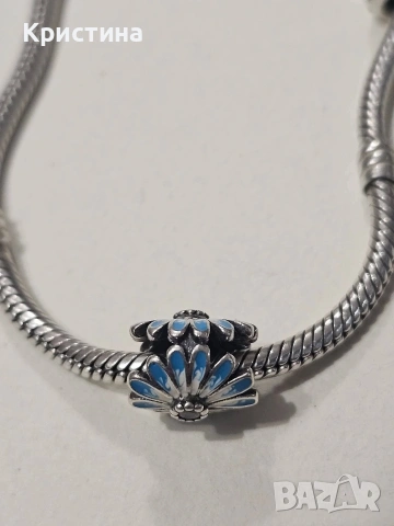 Лот от 4 сребърни талисмана, снимка 3 - Гривни - 53536352