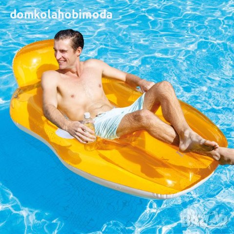 Надуваем дюшек,с дръжки и място за чаша.152x99см.До 100 килограма