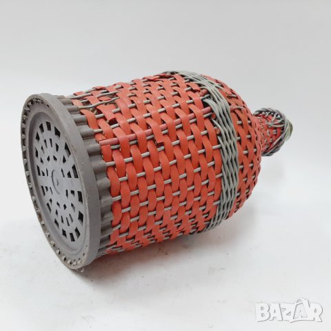 Стара плетена стъклена дамаджана 5 л(10.1), снимка 7 - Други ценни предмети - 43451250