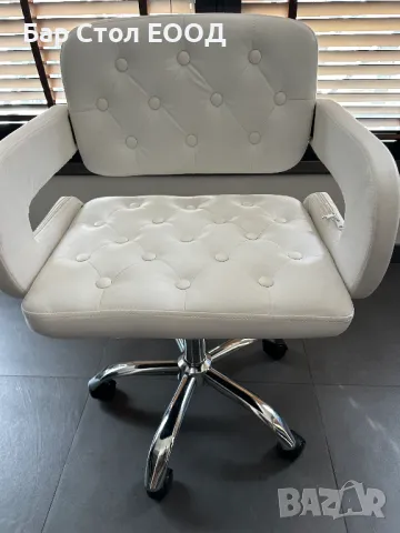 СТОЛ НА КОЛЕЛЦА VERSAY с фабрични дефекти +24м гаранция, снимка 2 - Столове - 47819105