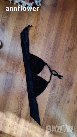 Бюстие черно кадифе плюш, снимка 1