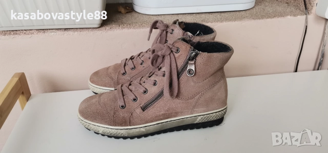 Боти Gabor Естествен велур 36.5н., снимка 5 - Дамски боти - 52281312