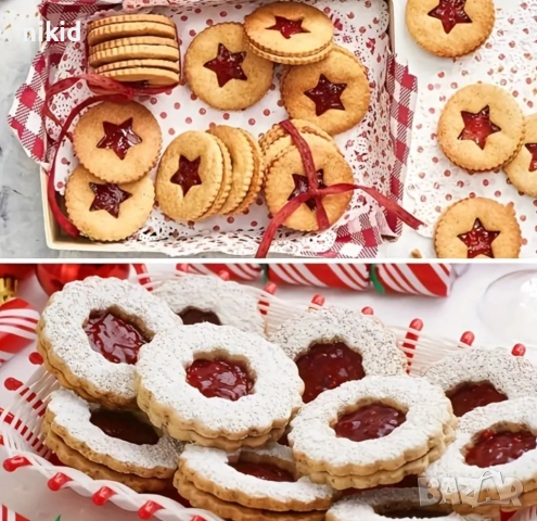 9 бр метални форми за линцер линцери сладки с дупка линцери линзер резец резци форма, снимка 7 - Форми - 52620428