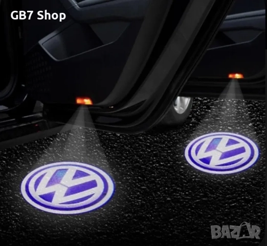  LED Лого Проектор За Автомобилни Врати – Универсални За Audi, BMW, Mercedes, Volkswagen, снимка 12 - Аксесоари и консумативи - 52741056