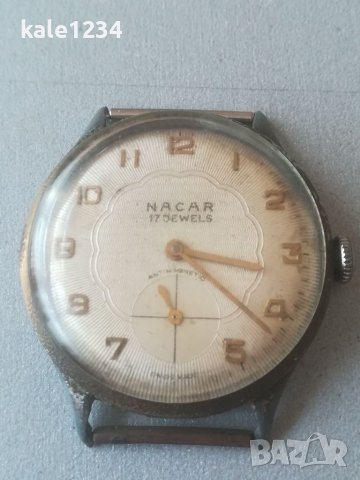 Швейцарски часовник NACAR. Мъжки. Механичен механизъм. Vintage watch. Swiss made. , снимка 6 - Мъжки - 38030678