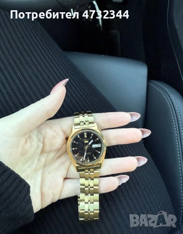 Златен мъжки часовник на марката Seiko, снимка 2 - Мъжки - 53406518