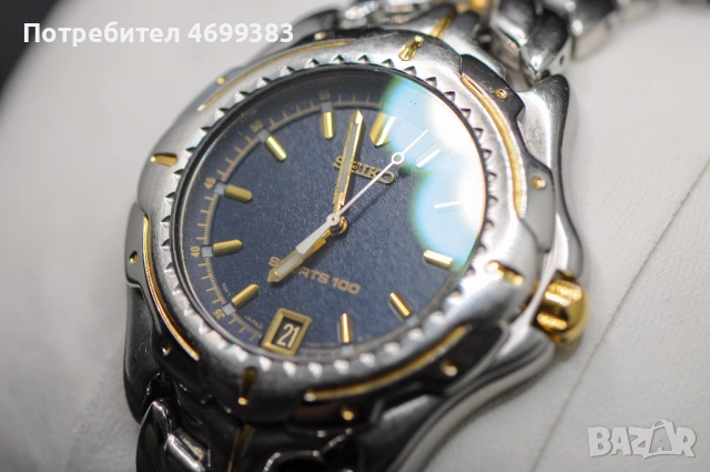 Мъжки японски часовник - Seiko Sports 100 7n42, снимка 2 - Мъжки - 52974817