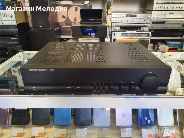 Усилвател Harmon Kardon HK 620 Black В отлично техническо и визуално състояние., снимка 2 - Ресийвъри, усилватели, смесителни пултове - 34002907