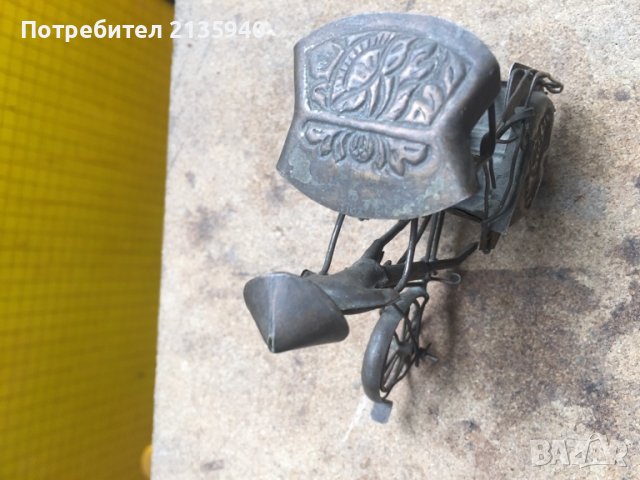 Бронзова миниатюра, снимка 5 - Антикварни и старинни предмети - 40366280