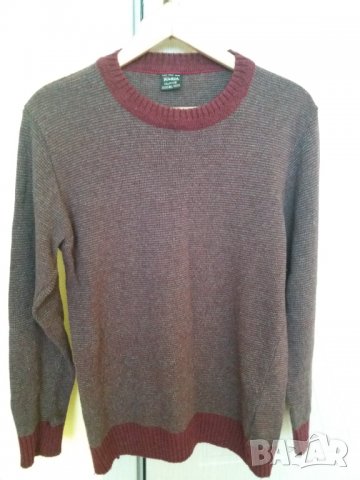 Мъжка блуза вишневочервен меланж