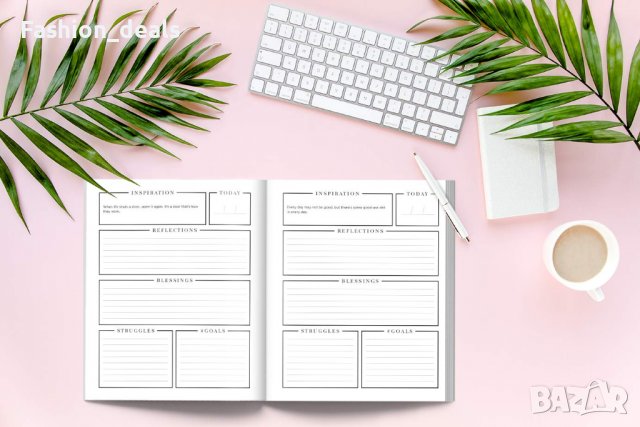 Нов дневник Книга на английски език за внимателност Самоусъвършенстване, снимка 3 - Други - 39073523