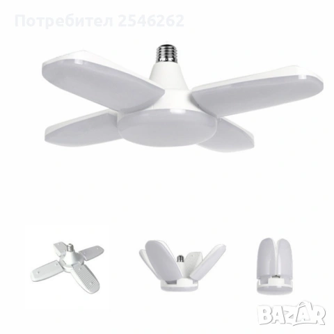 LED Светодиодна широковолтажна сгъваема лампа, снимка 2 - Друга електроника - 53005761