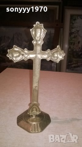 кръст с христос-21х11х8см-мед/месинг-внос швеция, снимка 13 - Колекции - 27181727