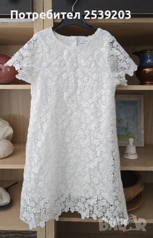 Нова детска рокля - бяла дантела 5-6 години , снимка 14 - Детски рокли и поли - 51411650