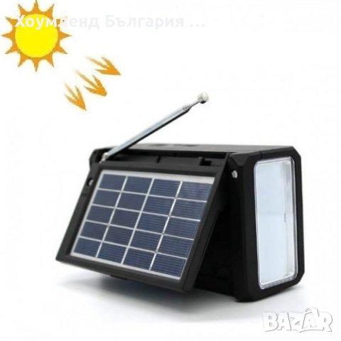 Безжично соларно радио с блутут, фенер и USB място за флашка, снимка 2 - Радиокасетофони, транзистори - 43602372