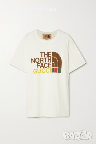 GUCCI x THE NORTH FACE Web Logo Print Мъжка / Дамска Тениска size XS и XL, снимка 3 - Тениски - 35653556