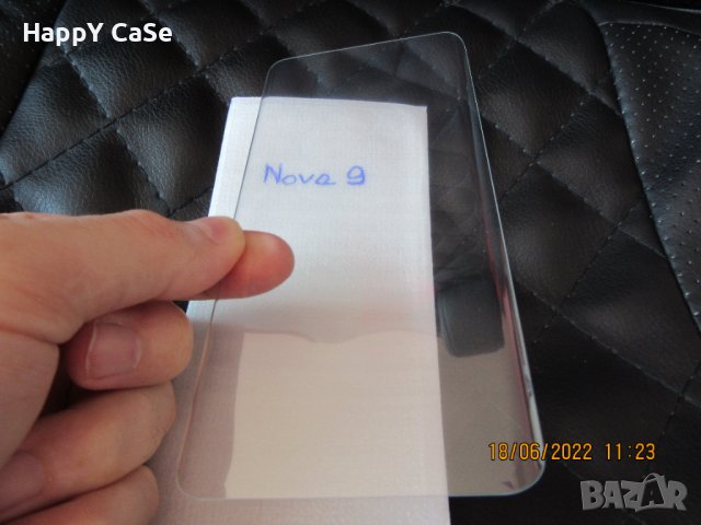 Huawei Nova 10 / Nova 10 Pro / Nova 9 / P50 Pro / 3D UV Nano Стъклен протектор с ТЕЧНО ЦЯЛО ЛЕПИЛО, снимка 12 - Фолия, протектори - 33757636