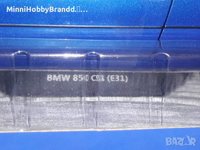 BMW 850 CSI. (E31) BLUE METALIC TOP.TOP.TOP. SOLIDO 1.18. , снимка 2 - Колекции - 38188920