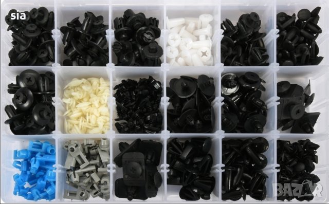 ЩИПКИ 475 БРОЯ ЗА МАЗДА АВТО КЛИПСОВЕ ЗАКОПЧАЛКИ КОПКА - ЩИПКА ЗА КОРИ ЛАЙСНИ ПАНЕЛИ ТАБЛО, снимка 2 - Аксесоари и консумативи - 39691714