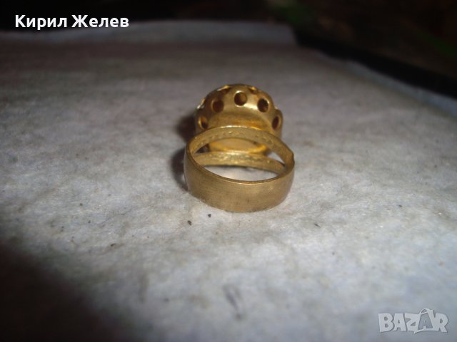 СТАРИНЕН МЕСИНГОВ РЪЧНО МАЙСТОРСКИ ИЗРАБОТЕН ПРЪСТЕН от ДИНАР РЯДЪК за КОЛЕКЦИЯ 26723, снимка 13 - Антикварни и старинни предмети - 36771568