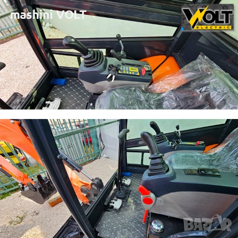 Мини багер NT-E25, 2.5 тона, с кабина и чупеща стрела, снимка 8 - Индустриална техника - 52131833