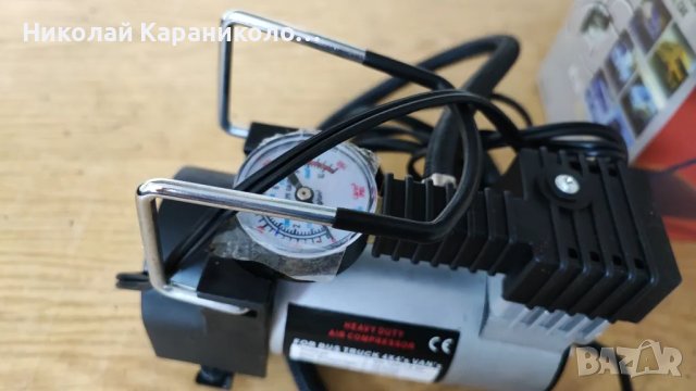 Продавам автомобилен компресор за гуми на 12v, снимка 5 - Аксесоари и консумативи - 48832240