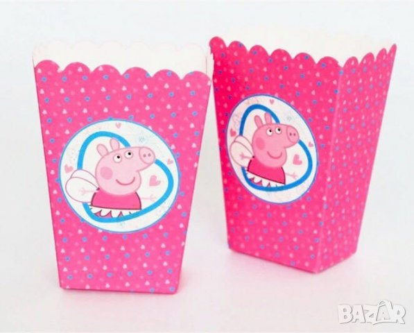 Пепа Пиг и Джордж peppa pig Парти кутия за дребни лакомства пуканки и др