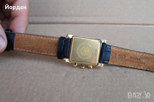 Швейцарски ръчен мъжки часовник "Longines'' хронограф кварц 18 карата , снимка 5 - Мъжки - 40566435