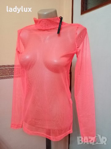 LMTD, Оригинална Тюлена Прозрачна Блуза, Размер S/М. Код 2090, снимка 2 - Блузи с дълъг ръкав и пуловери - 43296736