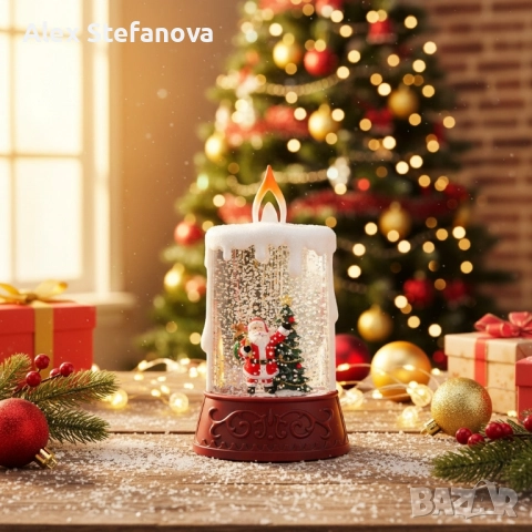 Коледна декоративна LED свещ , снимка 2 - Декорация за дома - 52806000
