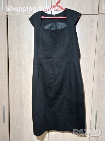 Елегантна черна рокля, снимка 1 - Рокли - 38774868