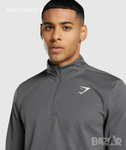 Gymshark Arrival 1/4 Zip Pullover - страхотна фитнес блуза М КАТО НОВА 100% оригинал точни размери д