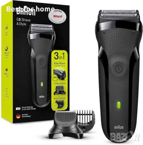 Braun Series 3 Shave & Style 3-in-1 Shaver - 300BT, снимка 1 - Маши за коса - 43823951