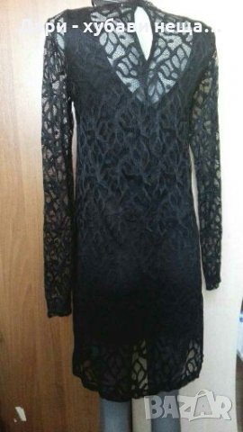 Нова дантелена черна рокля на " ONLY"👗🍀XS,S, S/M👗🍀арт.2017, снимка 3 - Рокли - 33555284