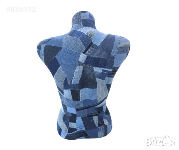 Уникален торс манекен дънков пачуърк, снимка 4 - Други - 48033215