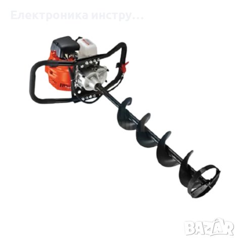 Немски бензинов моторен свредел Adeytos 52 к.с.  с двутактово охлаждане, снимка 2 - Градинска техника - 43194872